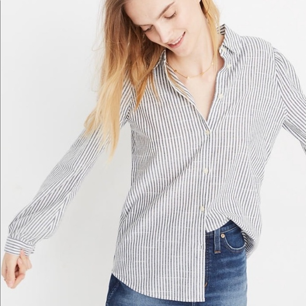 Madewell Striped button down shirt, M